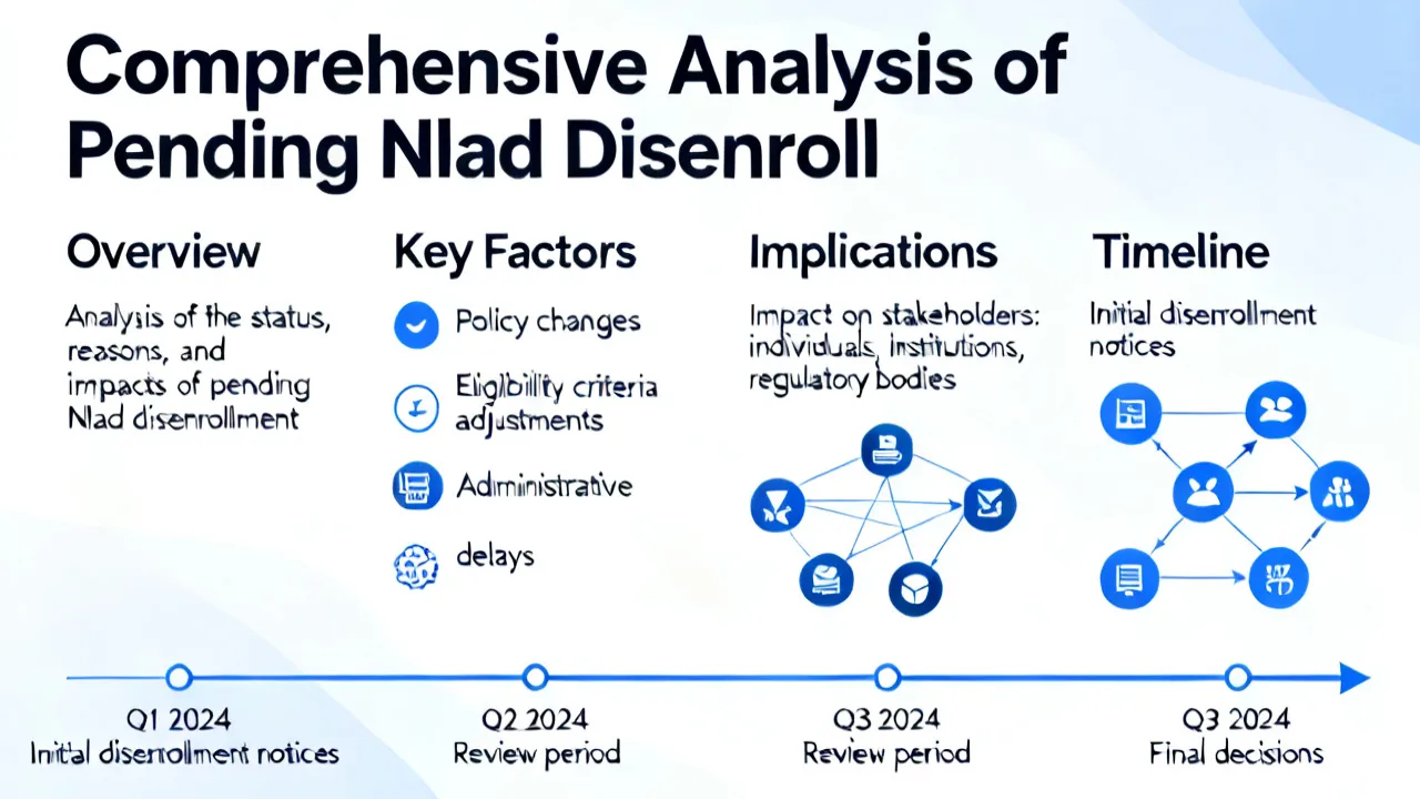 Understanding Pending Nlad Disenroll