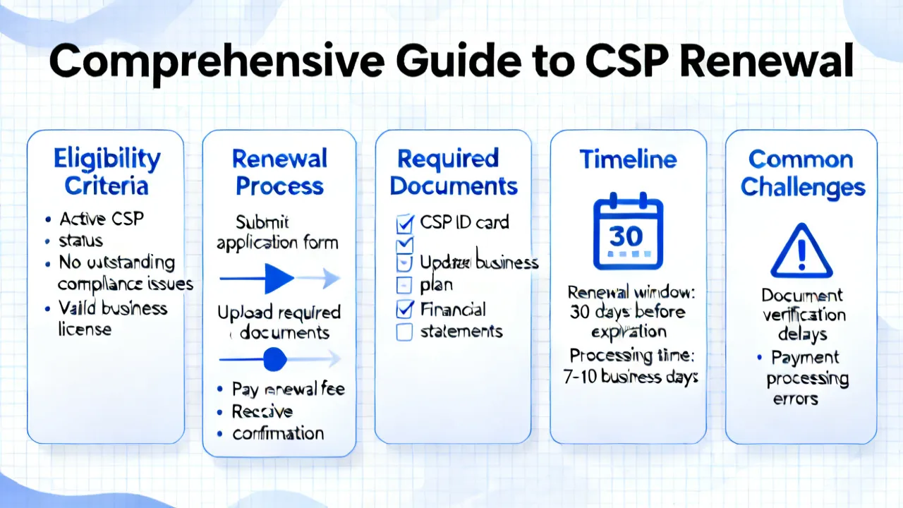 Navigating CSP Renewal Process