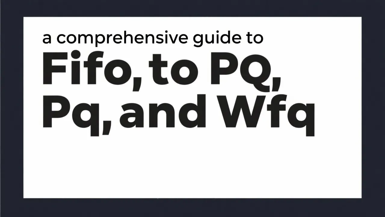 Understanding Fifo, Pq, and Wfq