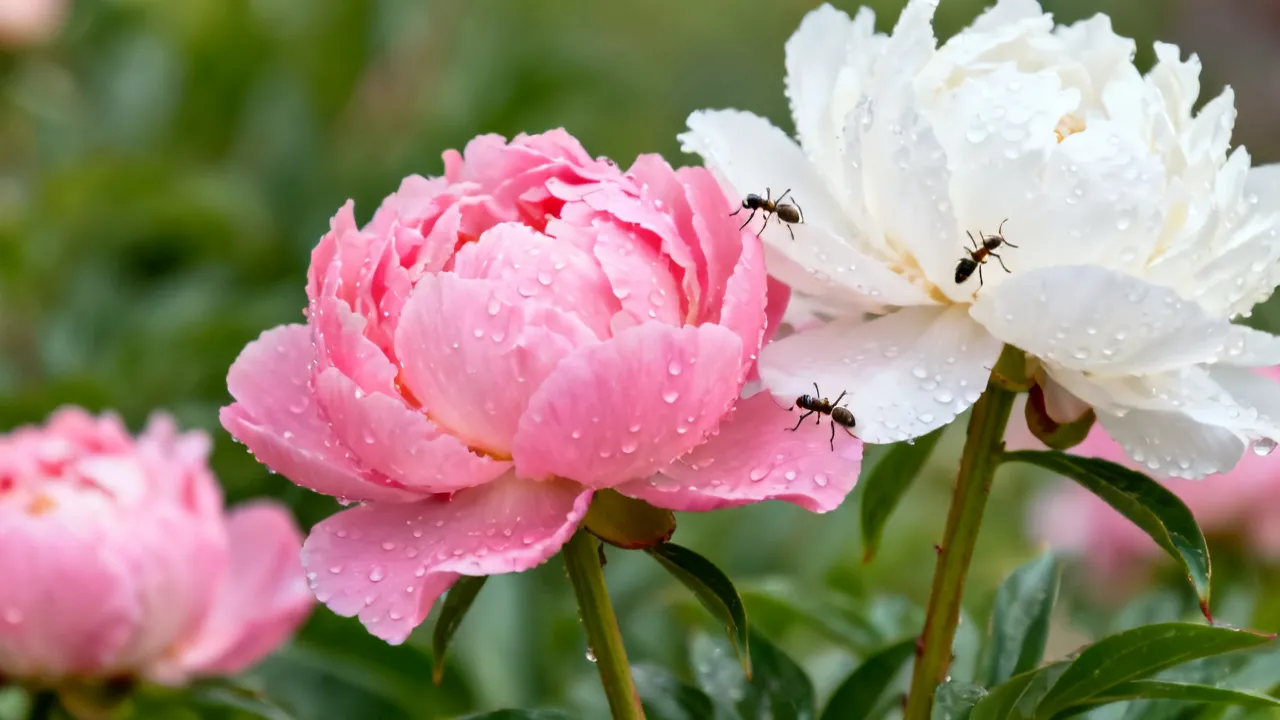 The Symbiotic Dance: Peony and Ants